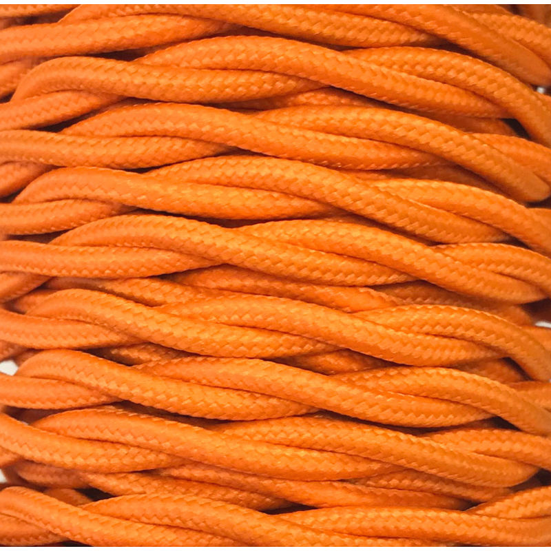 

Marca - Bobina 15m. cable decorativo textil trenzado naranja mate (CABEXT2P14)