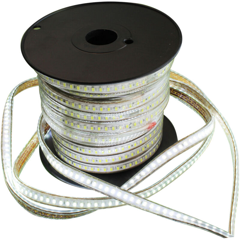 

Bobina 10m. Tira Led blanco frío 10W/m. 220VAC IP65 ( 81.030/DIA) - Electro Dh