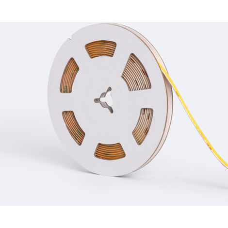 Bobina 5m Striscia LED 24V COB 320 LED/m 7W/m 840 lm/m Larga 5mm  IP20 CRI90 Supernarrow Taglio 5cm 4000K Bianco Naturale