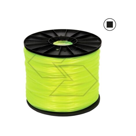 Bobina 8 Kg filo per decespugliatore STRONG sezione quadra Ø 3.0 mm