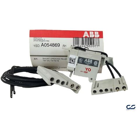 Bobina Apertura SOR-C 12VDC T4-T5-T6 ABB (1SDA054869R1)