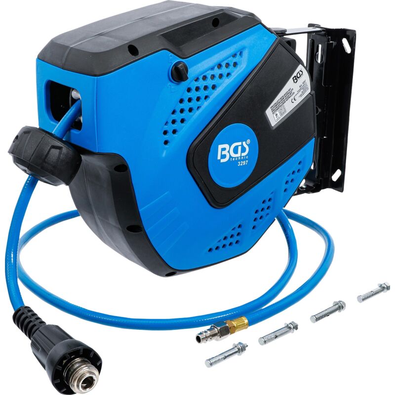 Bgs Technic - Tubo dell'aria compressa con avvolgitubo automatico 10 m