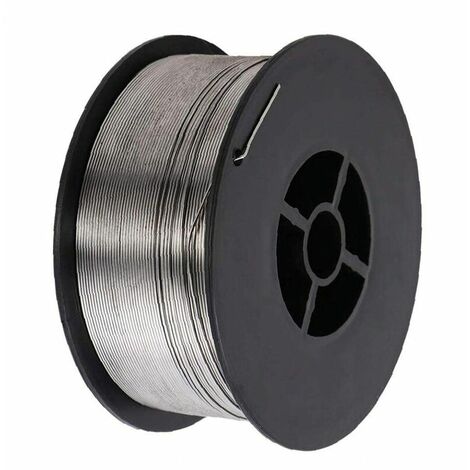 Bobina de alambre de soldadura sin gas de núcleo fundente de aleación de 0,8mm 0,45 kg 1 rollo completamente aislado de plata, alambre de soldadura de dióxido de carbono