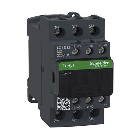 Bobina de contactor de potencia TeSys D 3P(3NO) 220VDC-AR-ANTIP Schneider  18A