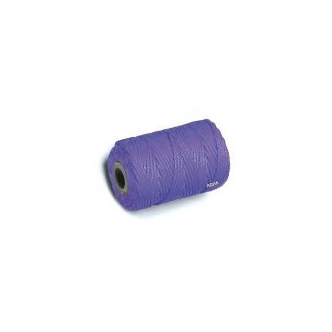 BOBINA DE CUERDA DE ATIRANTAR DE POLIPROPILENO TRENZADO VIOLETA 200 m.X1,7MM - ACHA