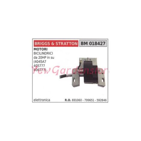 Bobina de encendido Briggs & stratton para motores bicilíndricos de 20 CV 018427