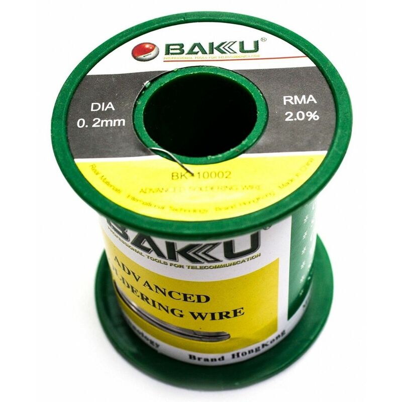 

Baku - Bobina de estaño 0,2mm 100 gr sin plomo