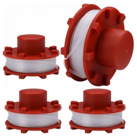 Bobina de hilo de 4 piezas para recortadora Einhell GE-CT 36/30 Li E, repuestos