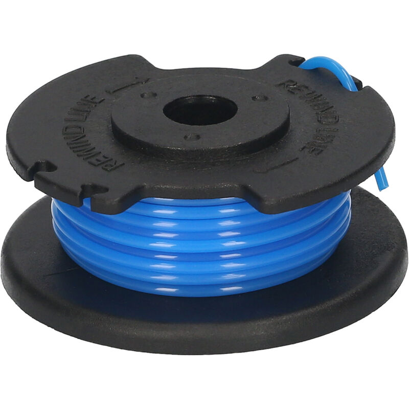 

Bobina de linea de corte de carrete de cortadora de cesped de 3 piezas compatible con cortadoras de cesped de la serie Ryo-bi AC14RL3A, Azul negro