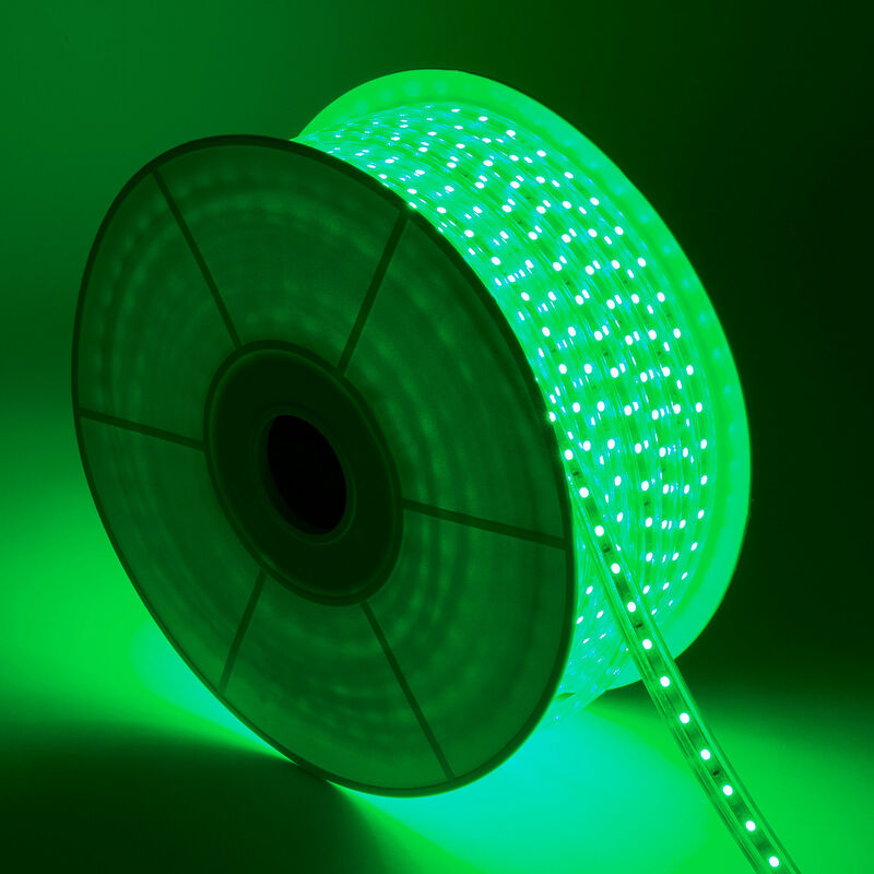

Bobina de Tira LED Regulable 220V AC 60 LED/m 50m Verde IP65 Corte cada 100 cm