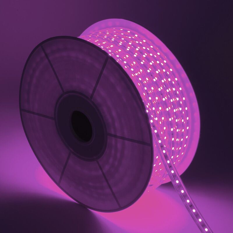 

Bobina de Tira LED Regulable 220V AC 60 LED/m 50m Violeta IP65 Corte cada 100 cm