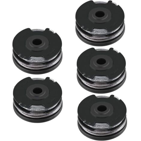 Bobina di filo di ricambio KZQ per Bosch F016800351 per Bosch ART 24, ART 27, ART 30 e ART 30-36 LI. Bobina di filo per decespugliatore a doppio filo da 6,0 m x 1,6 mm (confezione da 5).