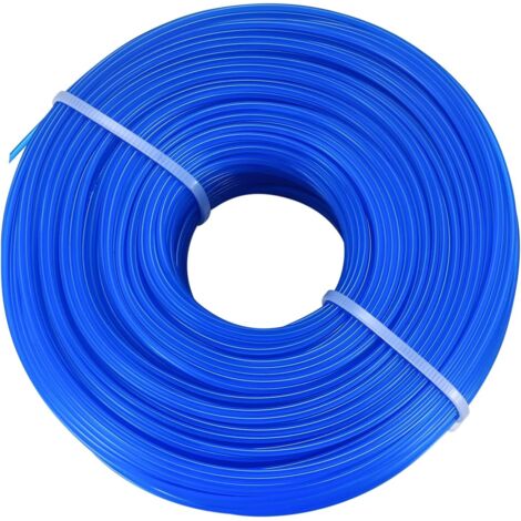 Bobina di filo per decespugliatore da 1,6 mm x 100 m in nylon per tosaerba elettrico, corda rotonda in nylon, filo per decespugliatore