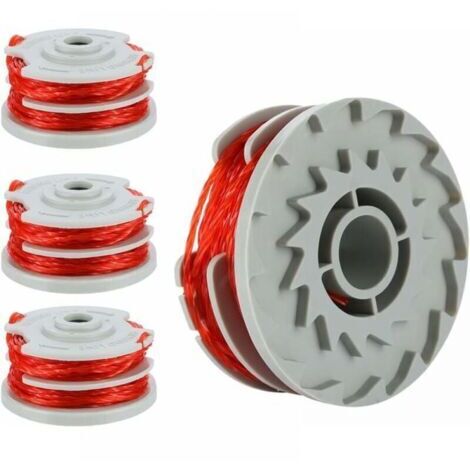 Bobina di ricambio in nylon per decespugliatore Flymo FLY021 513937190, 4 pezzi (lunghezza 11 m, diametro ⌀1,5 mm)