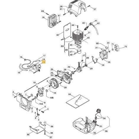 BOBINA ELETTRONICA DC STAR 45P/55P ORIGINALE STIGA - 123044001/0
