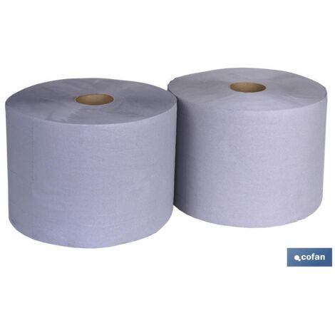 BOBINA INDUSTRIAL RECICLADA AZUL 250MTS (2 ROLLOS)