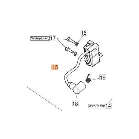Bobina motosega modelli GST360 2501008AR OLEOMAC ORIGINALE