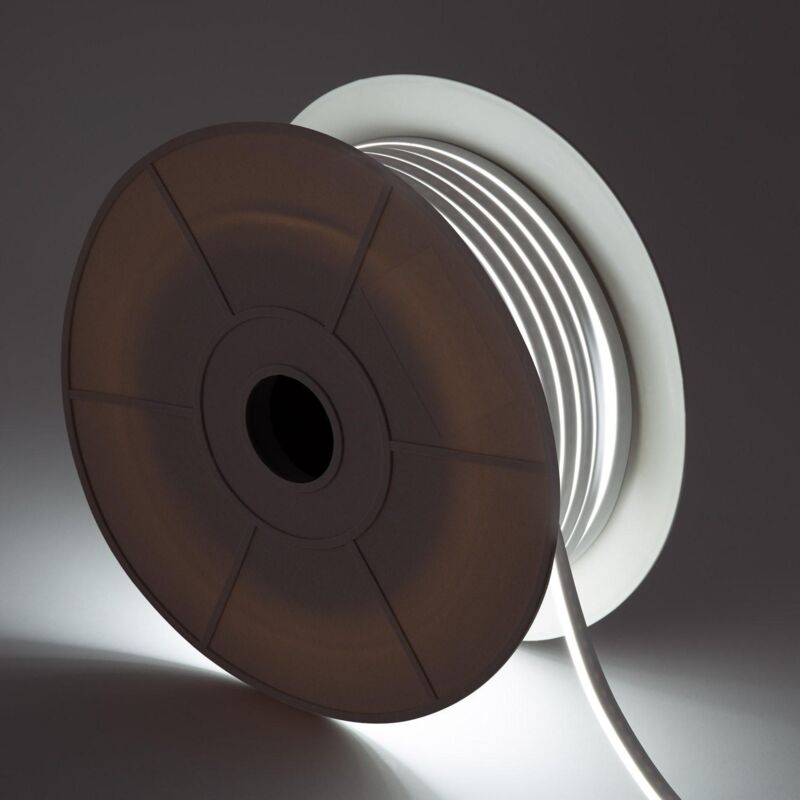 

Bobina Neón LED 24V DC 120LED/m 50m IP65 Blanco Neutro. - Blanco Neutro