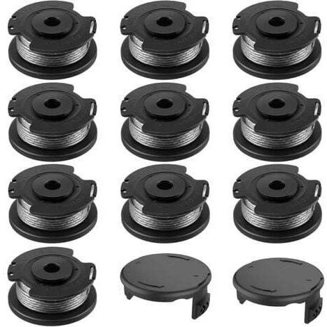 Bobina para BOSCH, 10+2 bobinas de recambio de nailon F016800569/F016800385, bobina para Bosch EasyGrassCut, compatible con 23SL/26S (diámetro 1,65 mm, longitud 4,9 m).