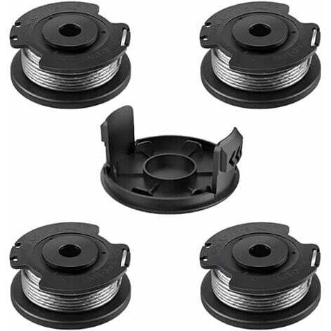 Bobina para BOSCH, 4+1 bobinas de recambio de nailon F016800569/F016800385, bobina para Bosch EasyGrassCut, compatible con 23SL/26S (diámetro 1,65 mm, longitud 4,9 m).