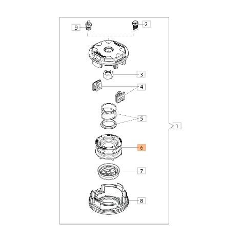 Bobina senza filo TAP&GO EVO110 decespugliatore ORIGINALE EMAK 61460023