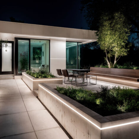 Bobina Striscia LED Neon Regolabile 220V Bianco Naturale Semicircolare 180 7.5W/m IP67 Taglio 100cm 4000K Bianco Naturale