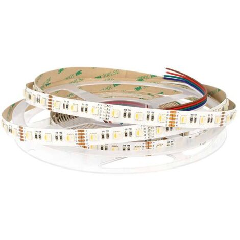 Bobina Striscia Led RGBW Caldo RGB+WW 12V 20W/M 300 Smd 5 Metri