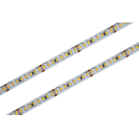 Bobina Striscia LED SMD 2835 24V, 5 Metri, Super Luminoso 16W/M, Dimmerabile PWM, Tagliabile ogni 5cm, IP20, Efficienza 160lm/W, CRI80, CE, Durata 30000 Ore, 6500K Bianco Freddo MS22416