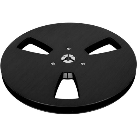Bobine 1/4 pouce 7 pouces pour magnétophone TEAC, plateau ouvert noir en alliage aluminium
