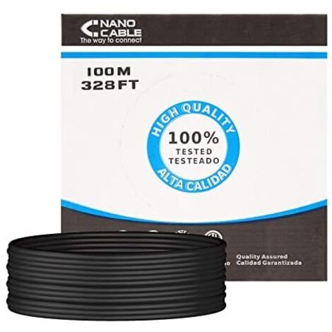 Bobine 100m cat.5e utp rigide outdoor waterproof rj45 awg24