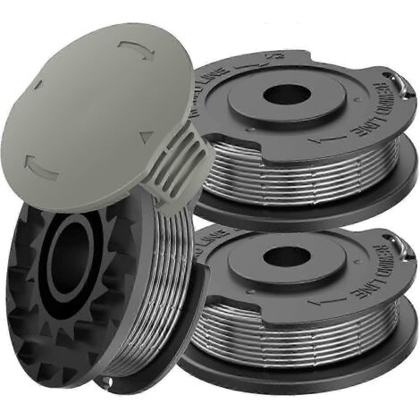 Bobine 3 pièces F016800569 avec couvercle de bobine de rechange F016F05320, compatible avec les tondeuses Bosch EasyGrassCut 23, EasyGrassCut 26, EasyGrassCut 18 et 18-230.