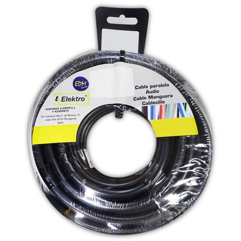 Bobine acrylique noir 4x2,5mm 20mts.