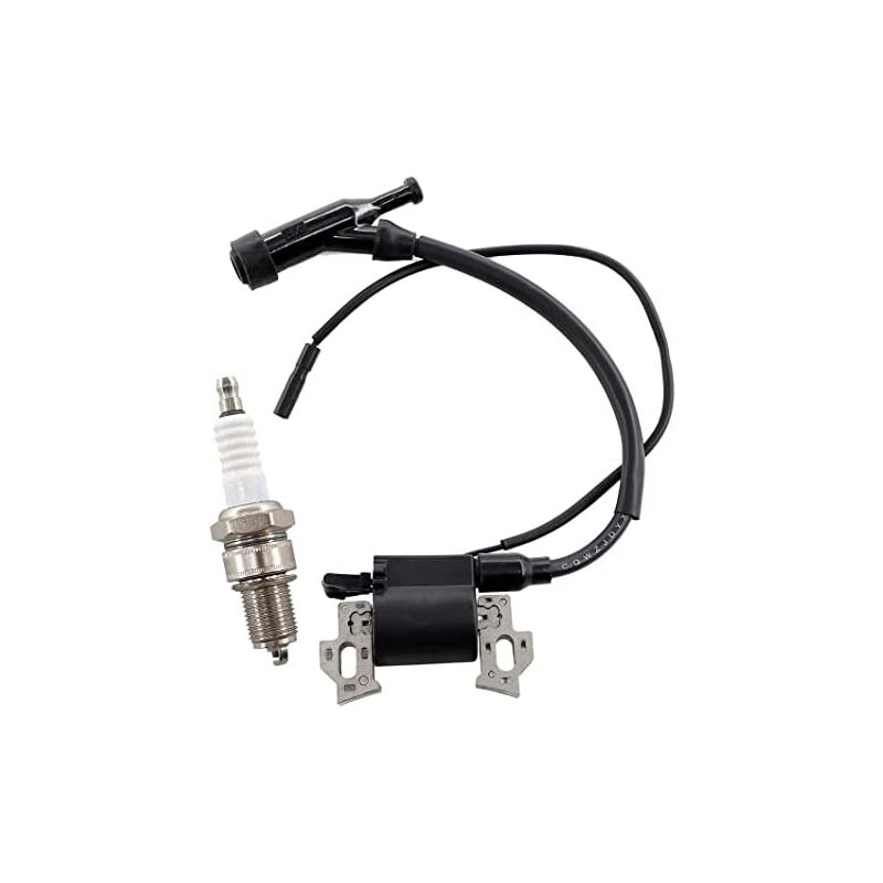 Bobine dallumage avec bougie dallumage pour Honda GX110 GX120 GX140 GX160 GX200 OHV 168F 170F Moteur tondeuse avec générateur 5,5-6,5 CV