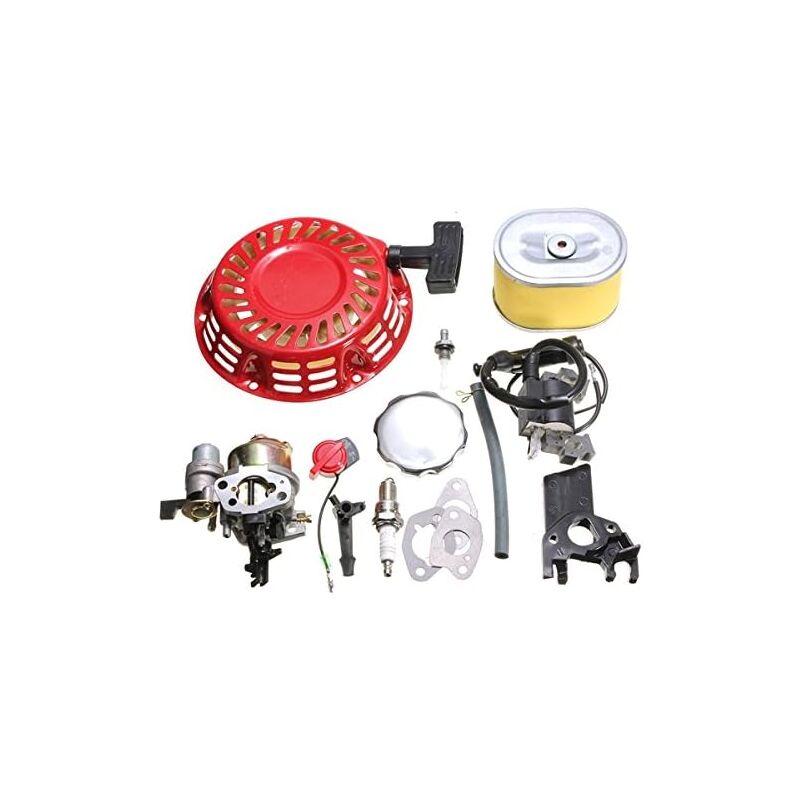 Rapanda - Bobine d'allumage de carburateur à étincelles Bouchon de réservoir Bougie d'allumage Filtre à air compatible avec Honda Gx160