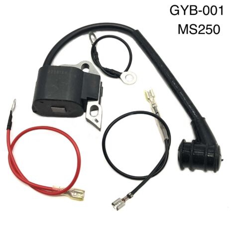 Bobine d'allumage GYB-001 pour tronçonneuses MS200, MS210, MS200T, MS230, MS250 et FR220 - Pièce de rechange d'origine
