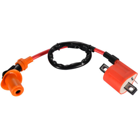 Bobine d'Allumage Haute Tension ZJ-CG125 Compatible ATV Quad Vélo Électrique - Identique Honda CG125 Étanche Anti-Choc Facile Installation