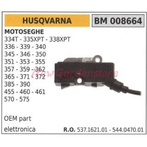Bobine d'allumage HUSQVARNA pour tronçonneuses 334t 335xpt 338xpt 336 339 340 345 346