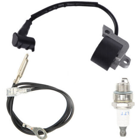 Bobine d'allumage pour tronçonneuse Stihl MS240 MS260 MS290 MS310 MS390 MS380 MS381 - Kit avec bougie et fils