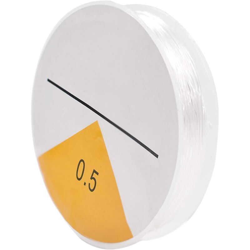 Bobine de 20 m de Fil élastique et Solide 0,5 mm Transparent