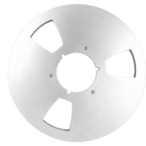 Bobine de bande magnétique 10 pouces 1/4 pouce, 3 trous de résistance au vent, pour enregistrement, argentée