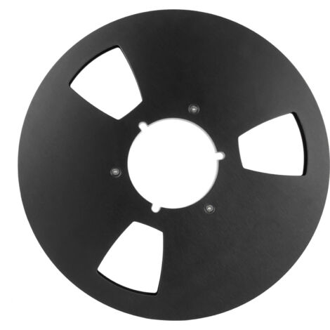 Bobine de bande magnétique 10 pouces 1/4 pouce, 3 trous de résistance au vent, pour enregistrement, couleur noire