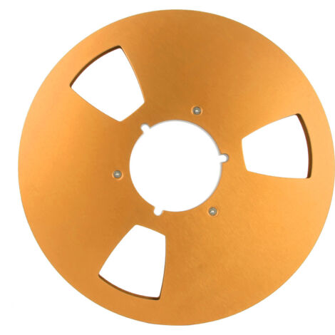 Bobine de bande magnétique 10 pouces 1/4 pouce, 3 trous de résistance au vent, pour enregistrement, couleur or