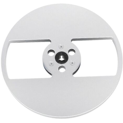 Bobine de bande magnétique vide, bobine ouverte universelle, bobine de bande sonore vide, argent