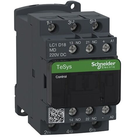 Bobine de contacteur de puissance TeSys D 3P(3NO) 220VDC-AR-ANTIP Schneider 18A