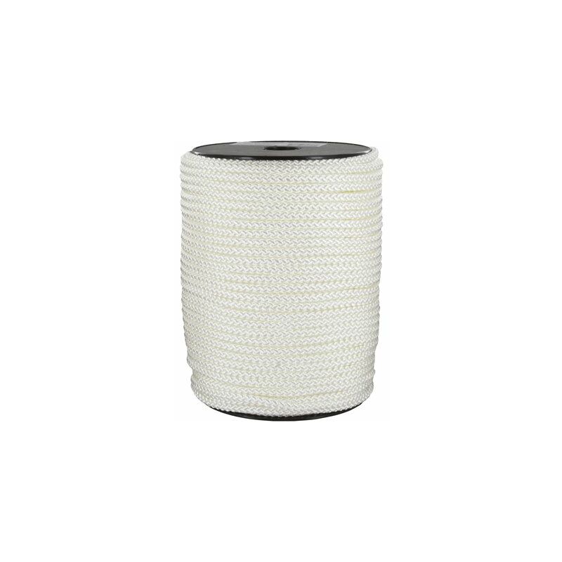 Drisse nylon blanc 6mm /100m