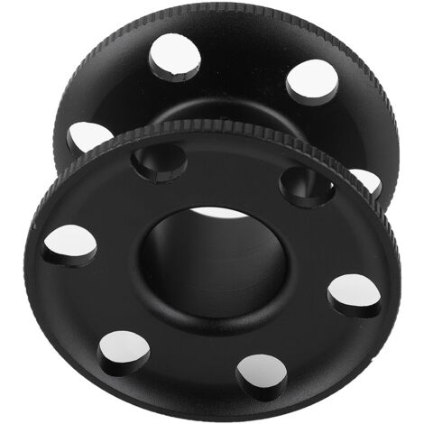 Bobine de doigt en alliage d'aluminium pour plongée sous-marine et snorkeling (Noir)