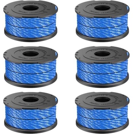 Bobine de fil Black & Decker A6441 pour débroussailleuses GL315, GL350, GL650, GL652, GL655, GL660, GL680. Diamètre 1,65 mm, longueu