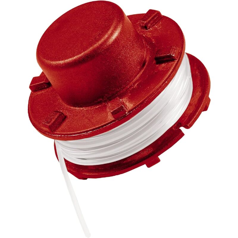 Einhell Bobine de fil de rechange pour coupe-bordures sans fil ge-ct 36/30 Li e Solo (fil nylon, longueur 8 m, diamètre 2 mm) - red