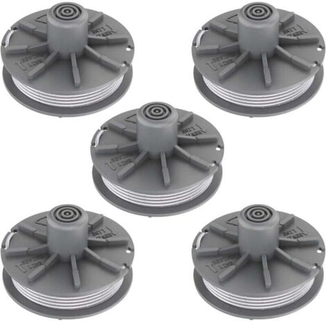 Bobine de fil de rechange pour débroussailleuse , 5307-20, bobine de rechange pour débroussailleuse de 0,2 cm, bobine de 6,1 m (5 pièces)