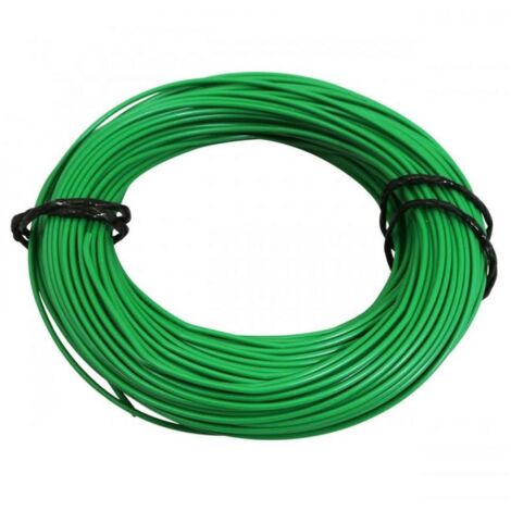 Bobine de fil électrique vert multibrin 12/10 1.00mm² x 50m